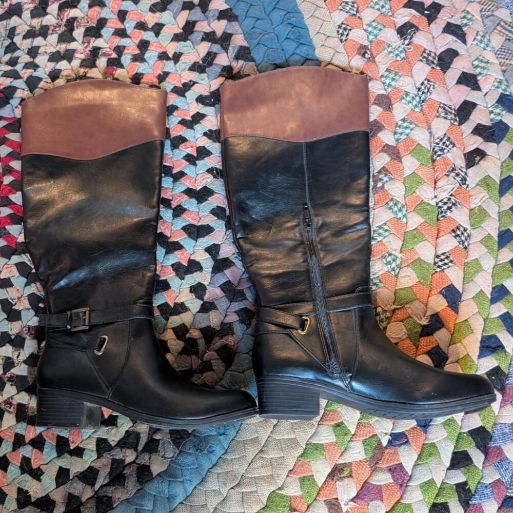 Black and brown Rampage boots #boots - Picture 2 of 5
